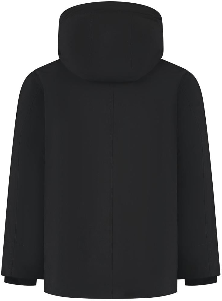 Stone Island Junior Short Parka Zwart