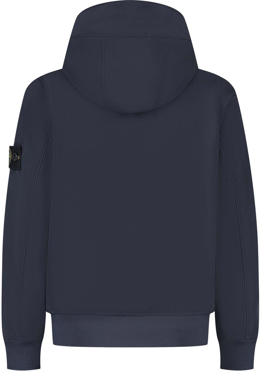 Stone Island Junior Short Parka Blauw