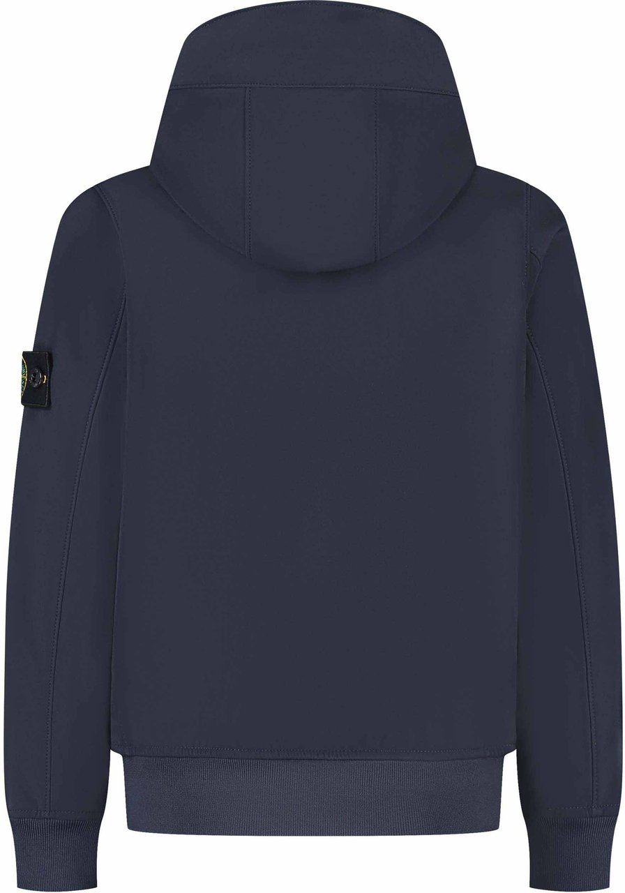 Stone Island Junior Short Parka Blauw