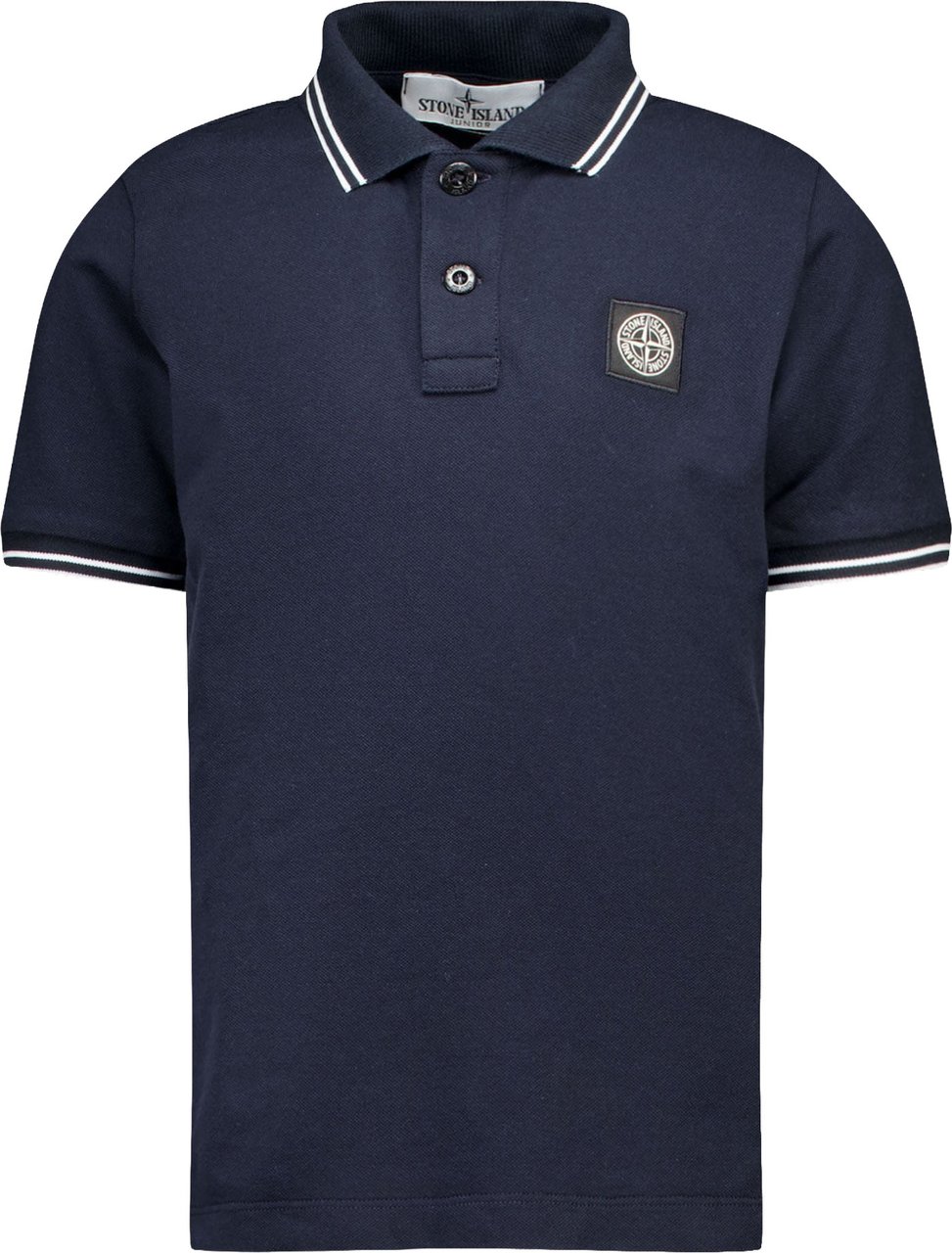 Stone Island Junior Stone Island Kinder Jongens Polo In Navy Blauw