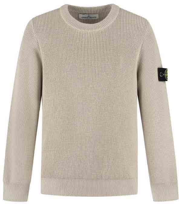Stone Island Junior Crew Neck Beige