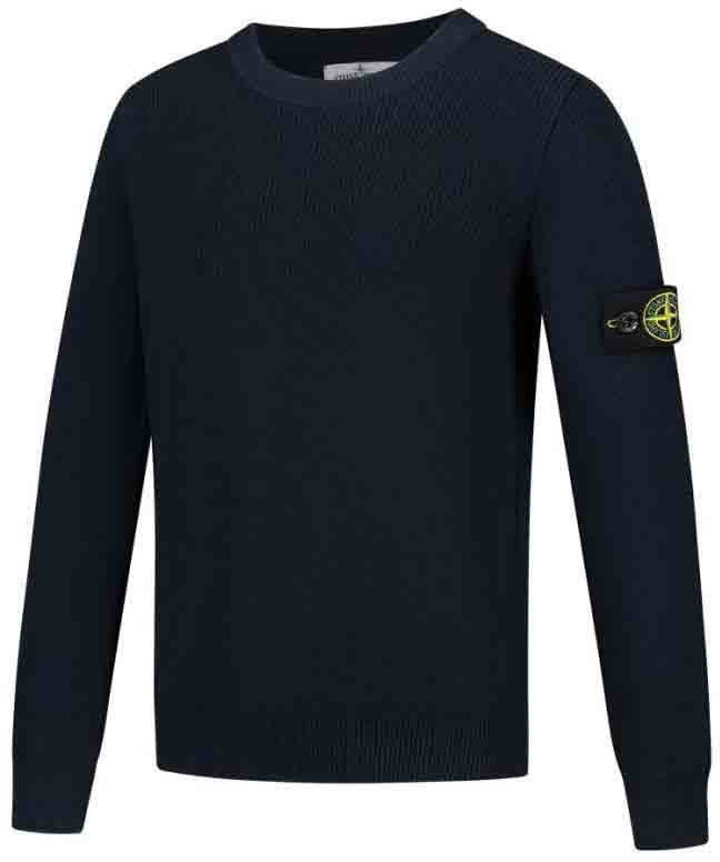 Stone Island Junior Crew Neck Blauw