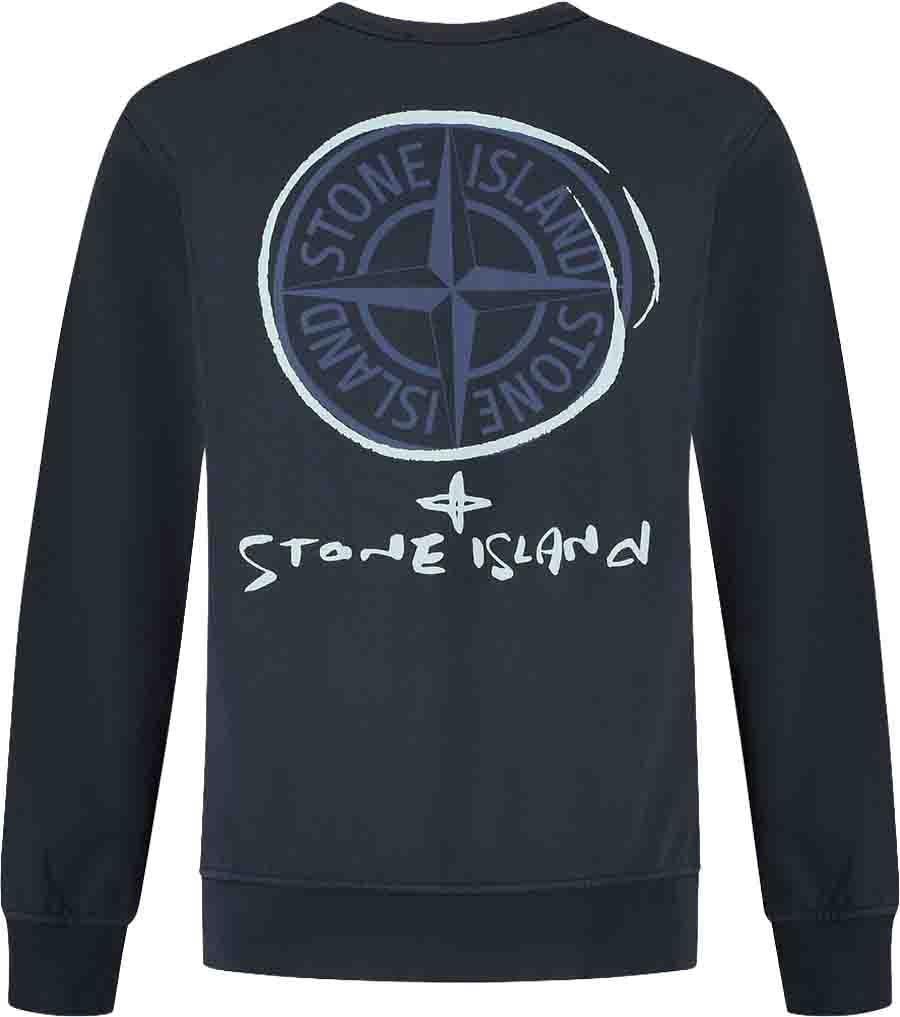 Stone Island Junior Sweatshirt Blauw