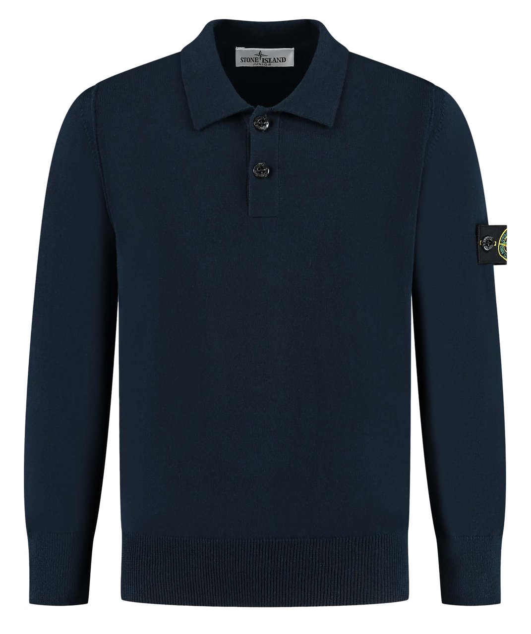 Stone Island Junior Ls Polo Blauw