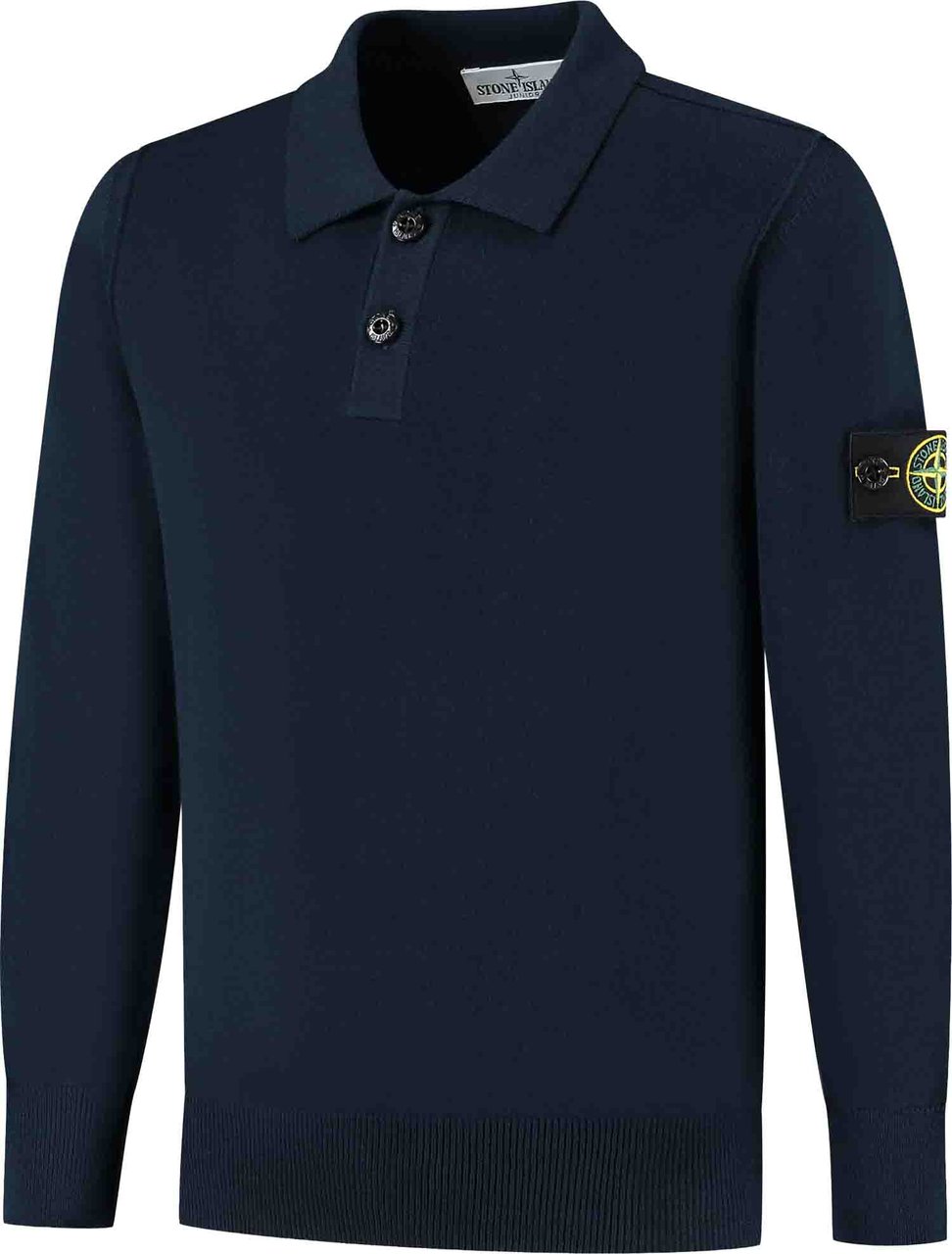 Stone Island Junior Ls Polo Blauw