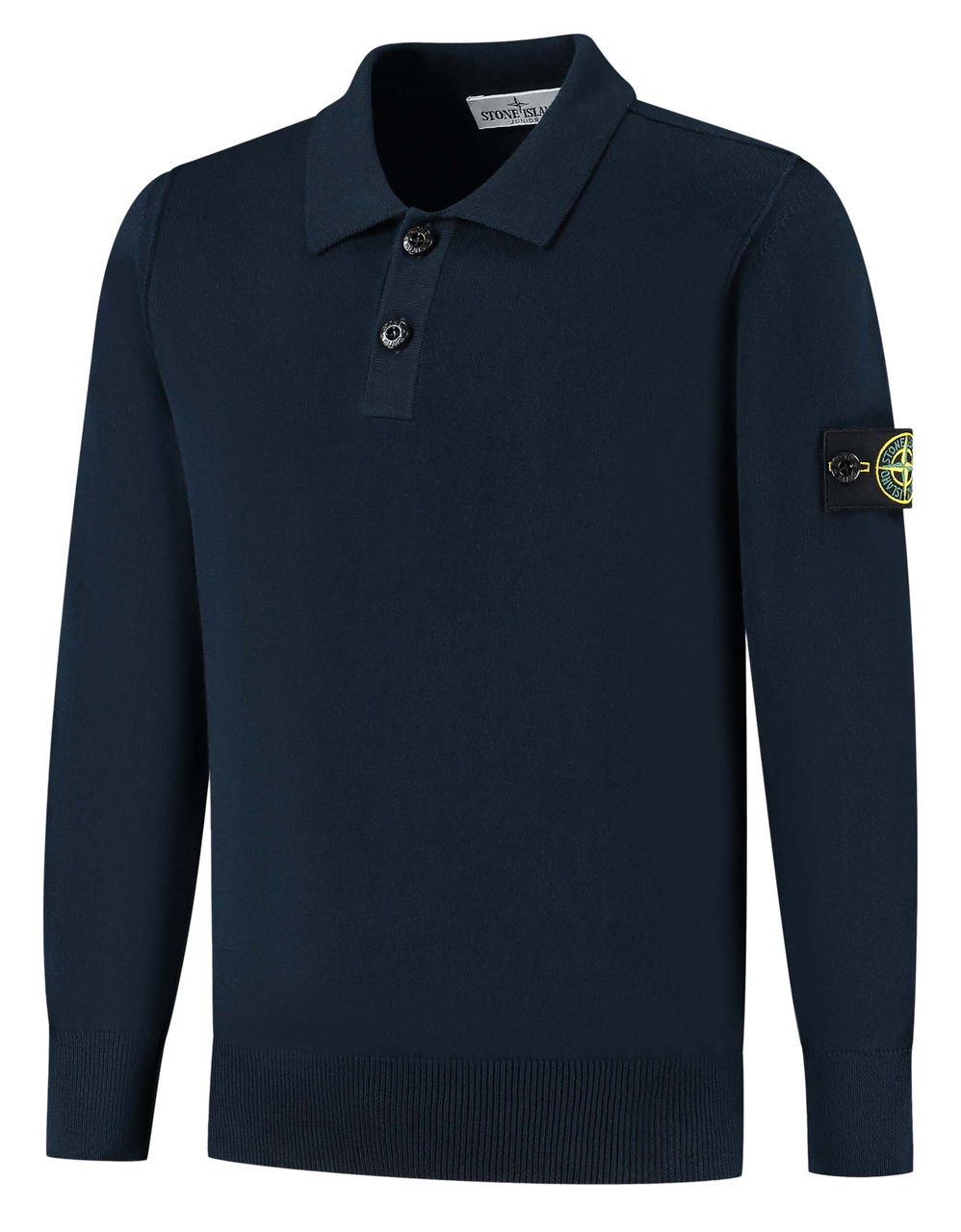 Stone Island Junior Ls Polo Blauw