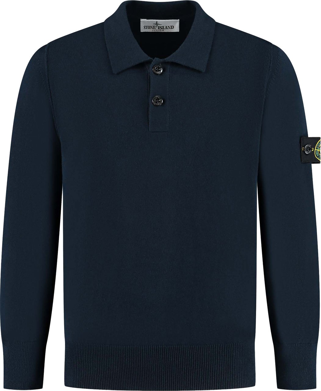 Stone Island Junior Ls Polo Blauw