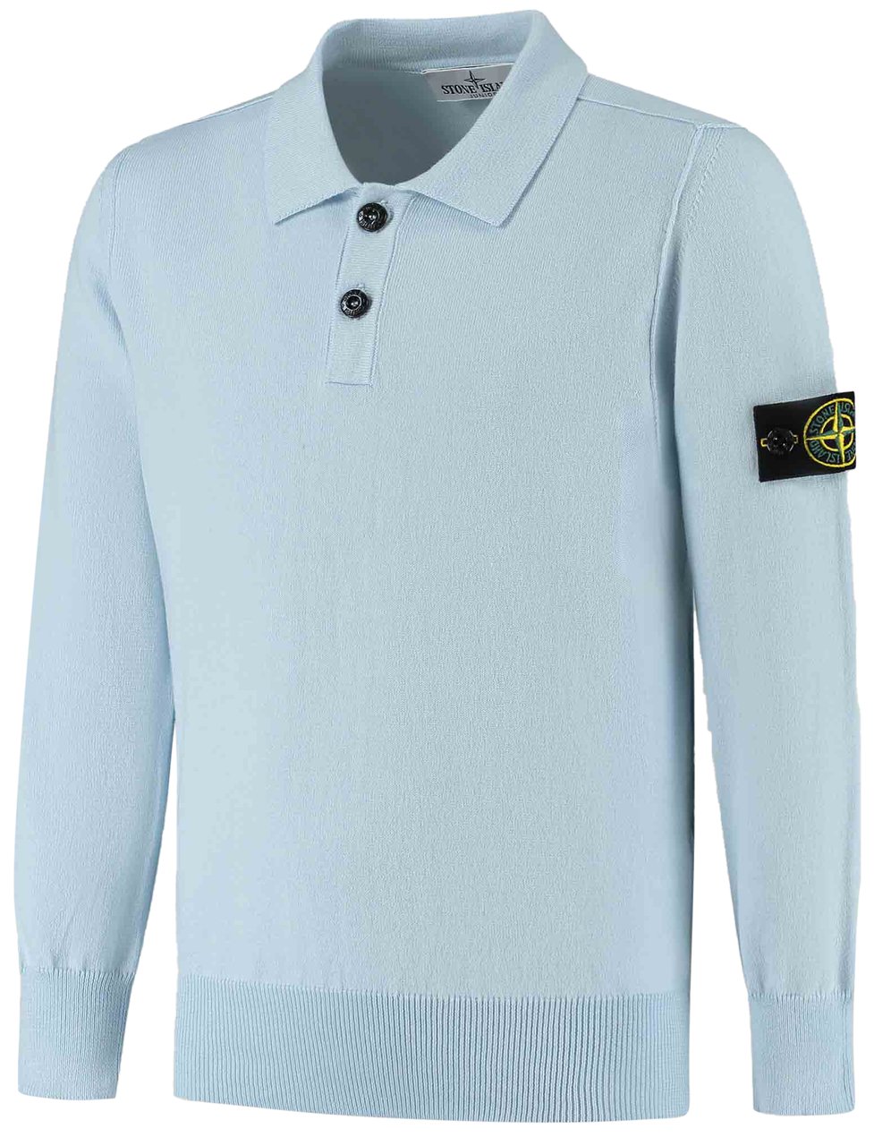 Stone Island Junior Ls Polo Blauw