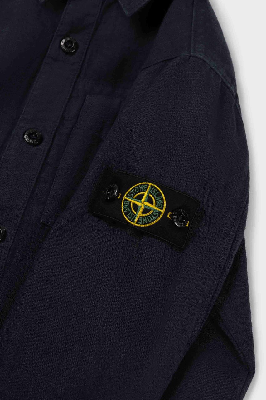 Stone Island Junior Shirts Blauw