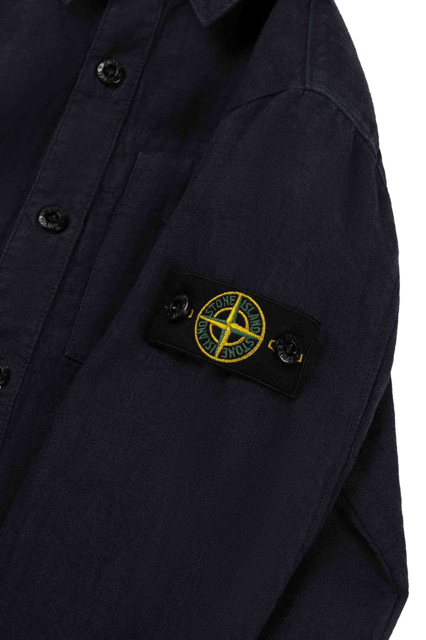 Stone Island Junior Shirts Blauw