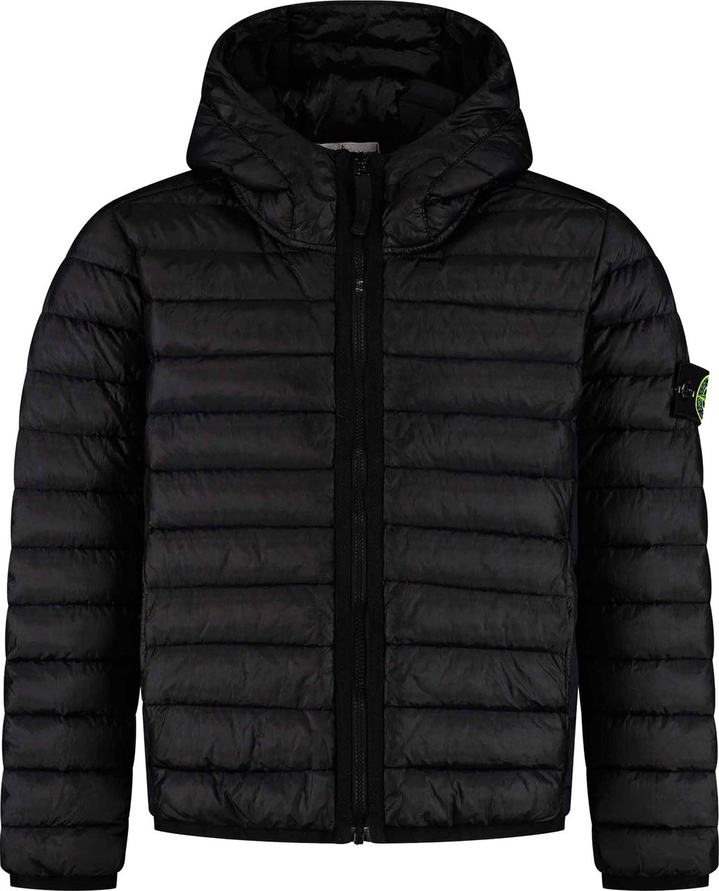 Stone Island Junior Short Parka Zwart