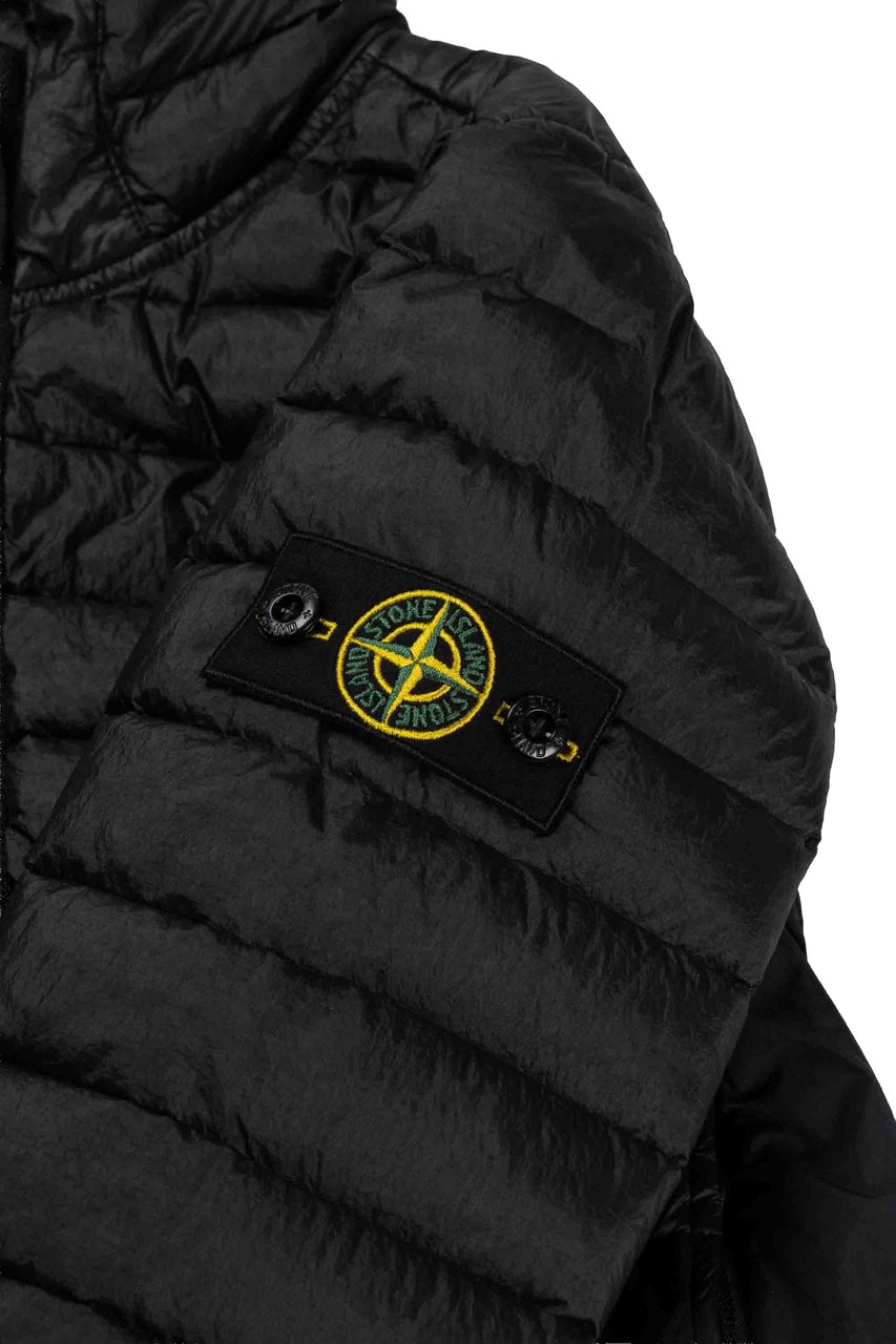 Stone Island Junior Short Parka Zwart