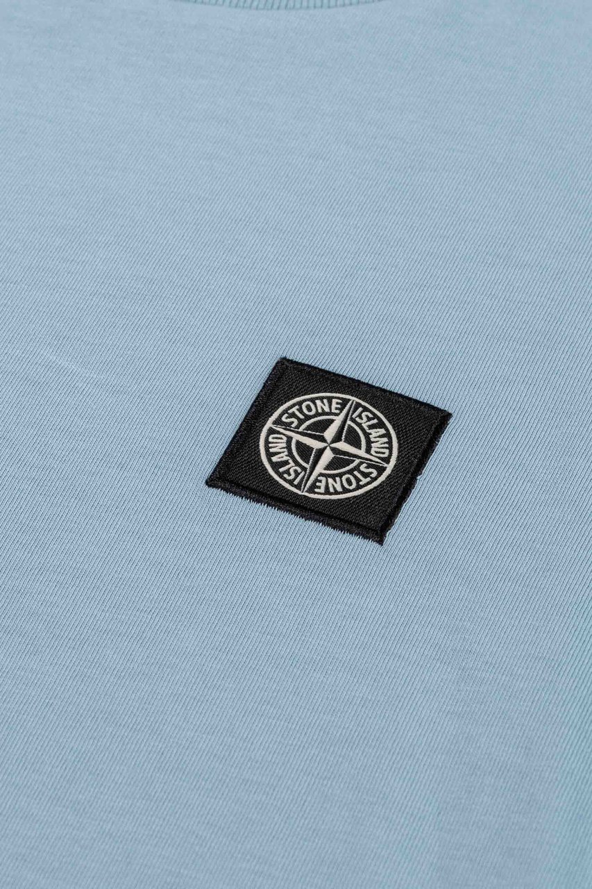 Stone Island Junior Ss T-shirt Blauw