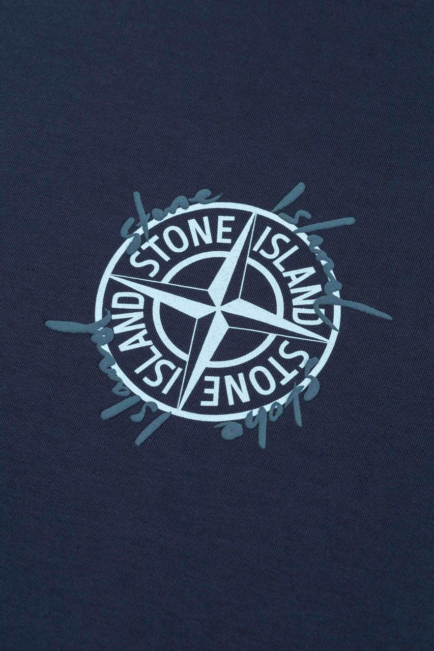 Stone Island Junior Ss T-shirt Blauw