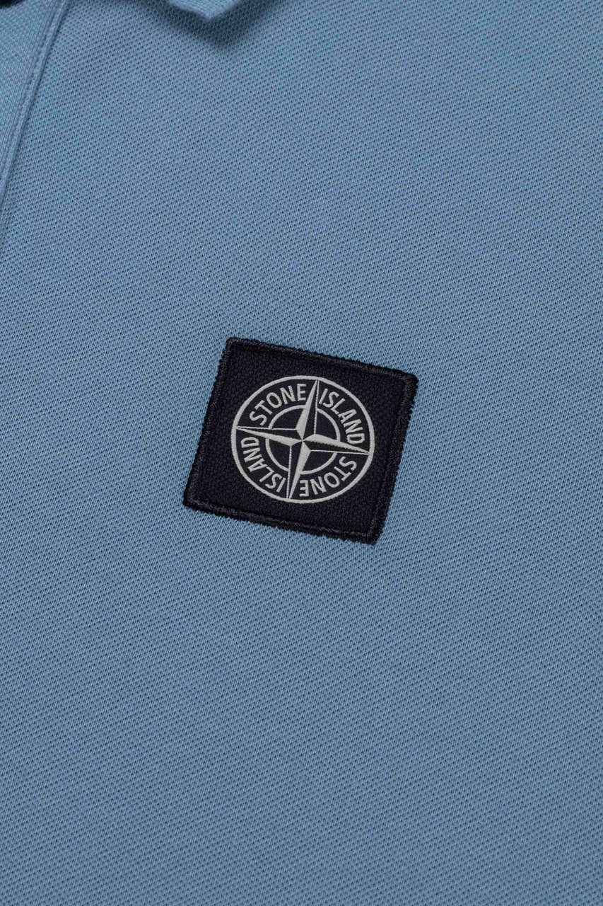 Stone Island Junior Ss Polo Blauw