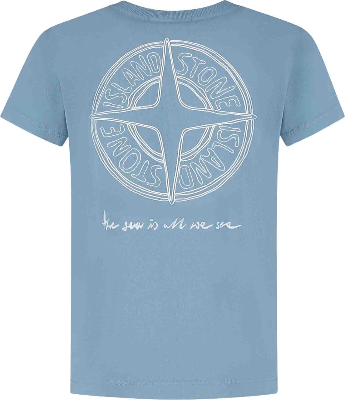 Stone Island Junior Ss T-shirt Blauw