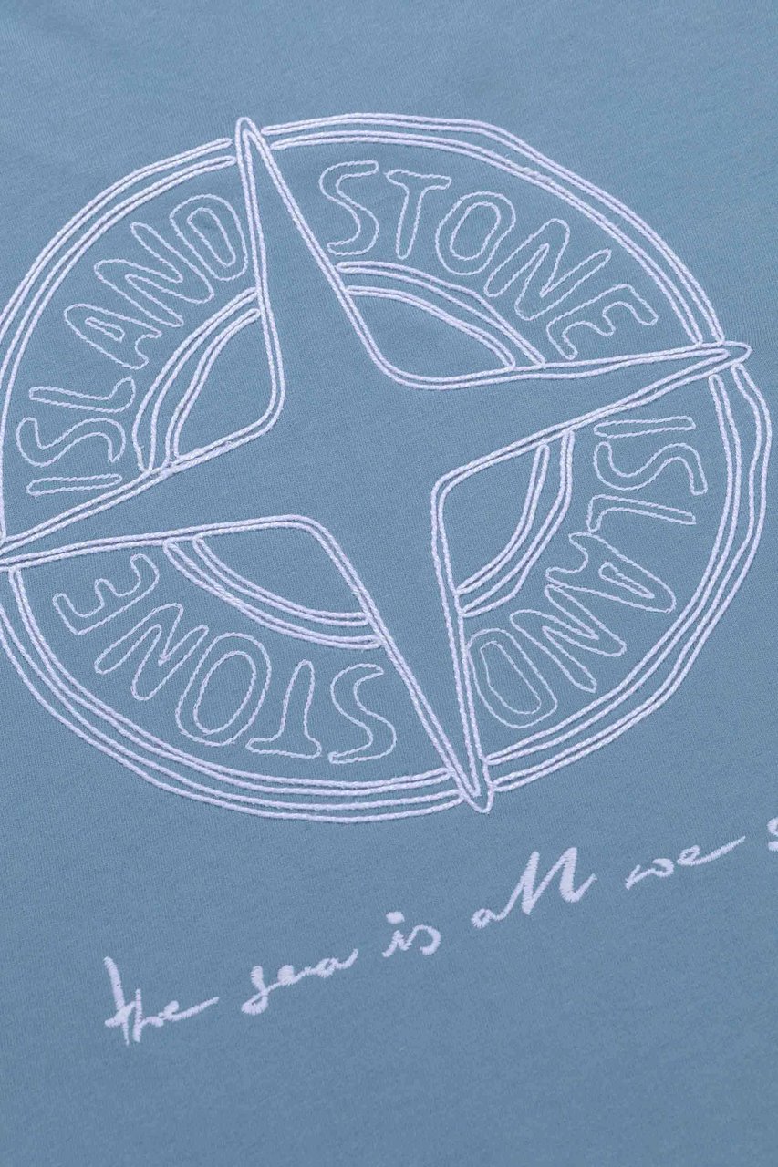 Stone Island Junior Ss T-shirt Blauw