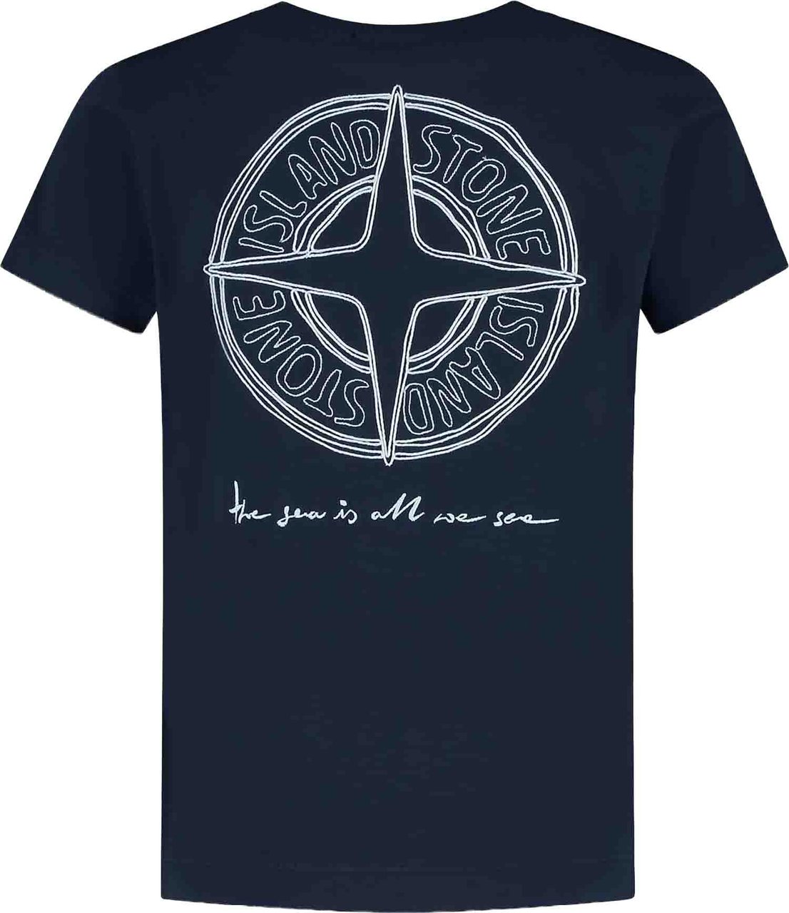 Stone Island Junior Ss T-shirt Blauw