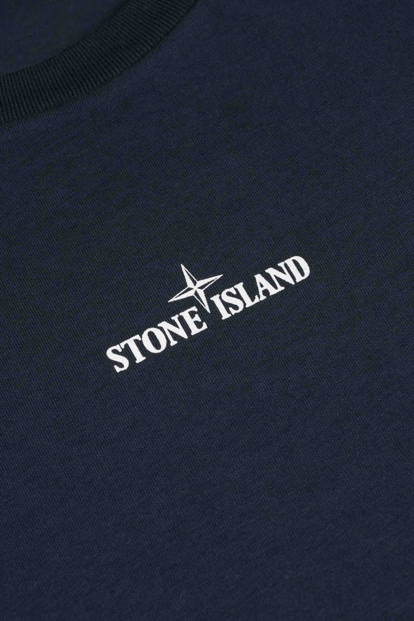 Stone Island Junior Ss T-shirt Blauw