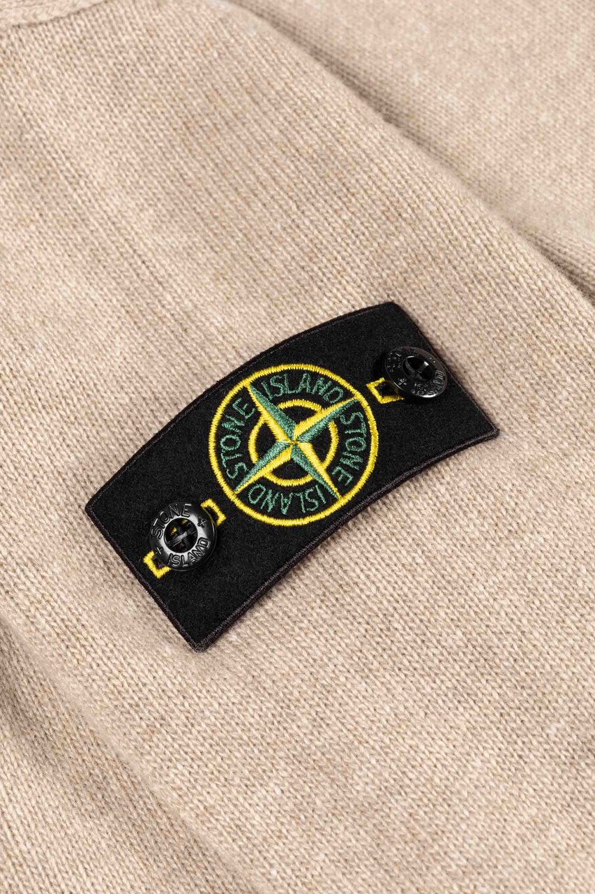 Stone Island Junior Ls Polo Beige