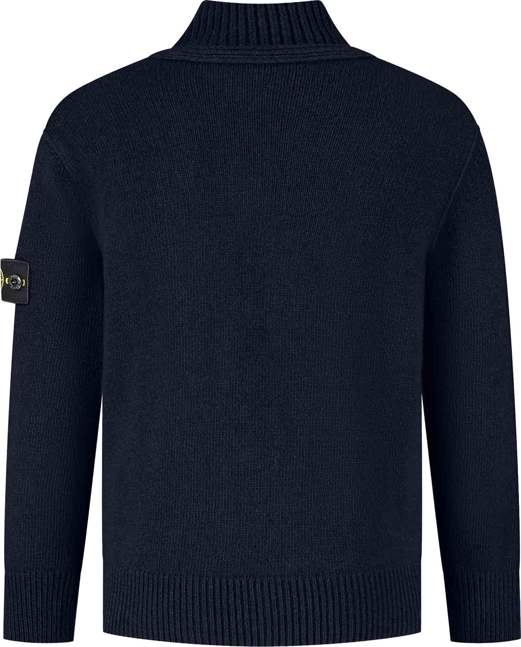 Stone Island Junior Cardigan Blauw