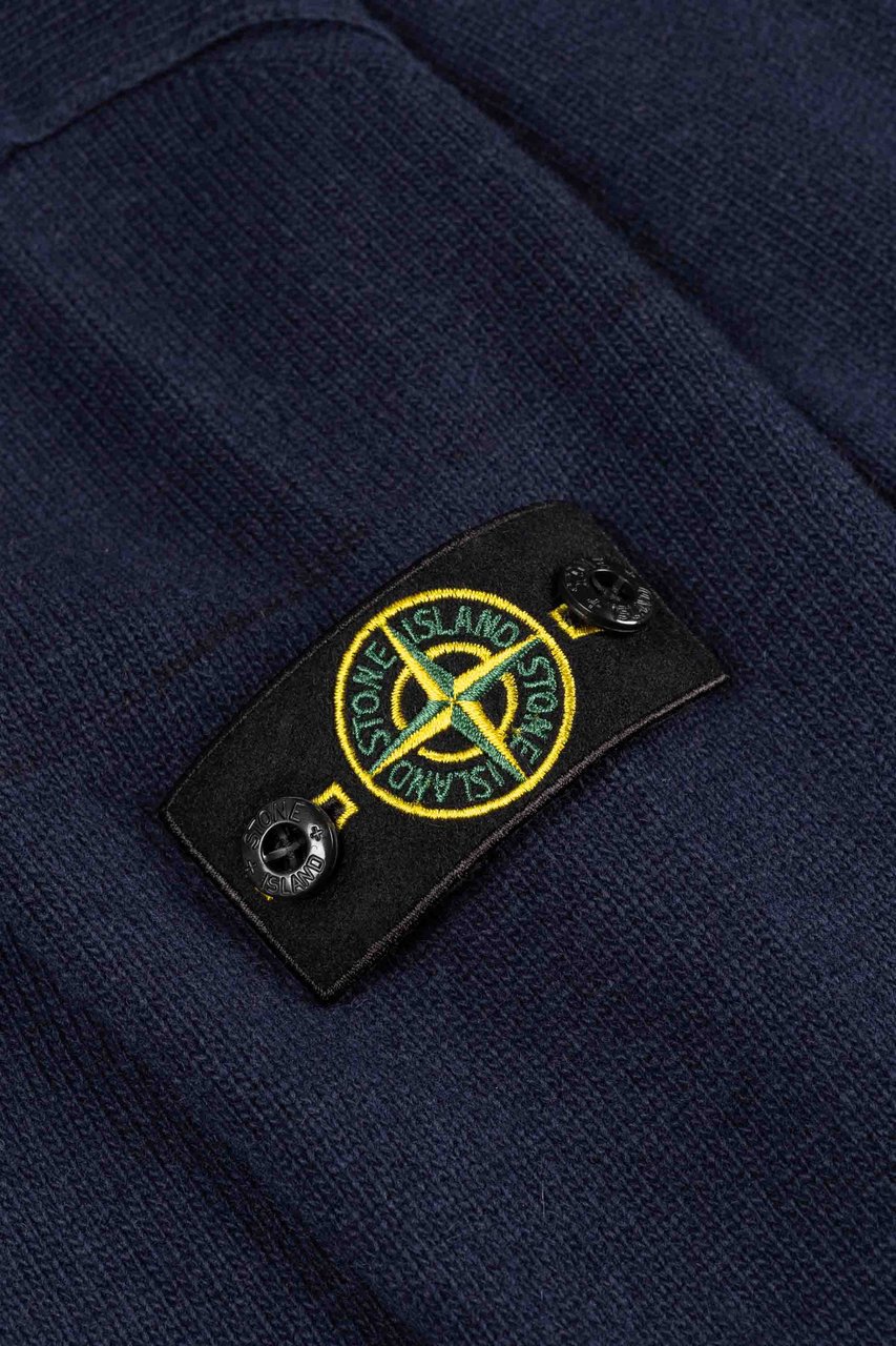 Stone Island Junior Ls Polo Blauw