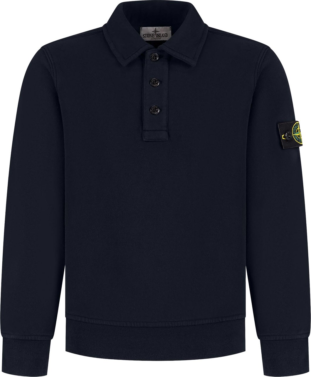 Stone Island Junior Ls Polo Blauw