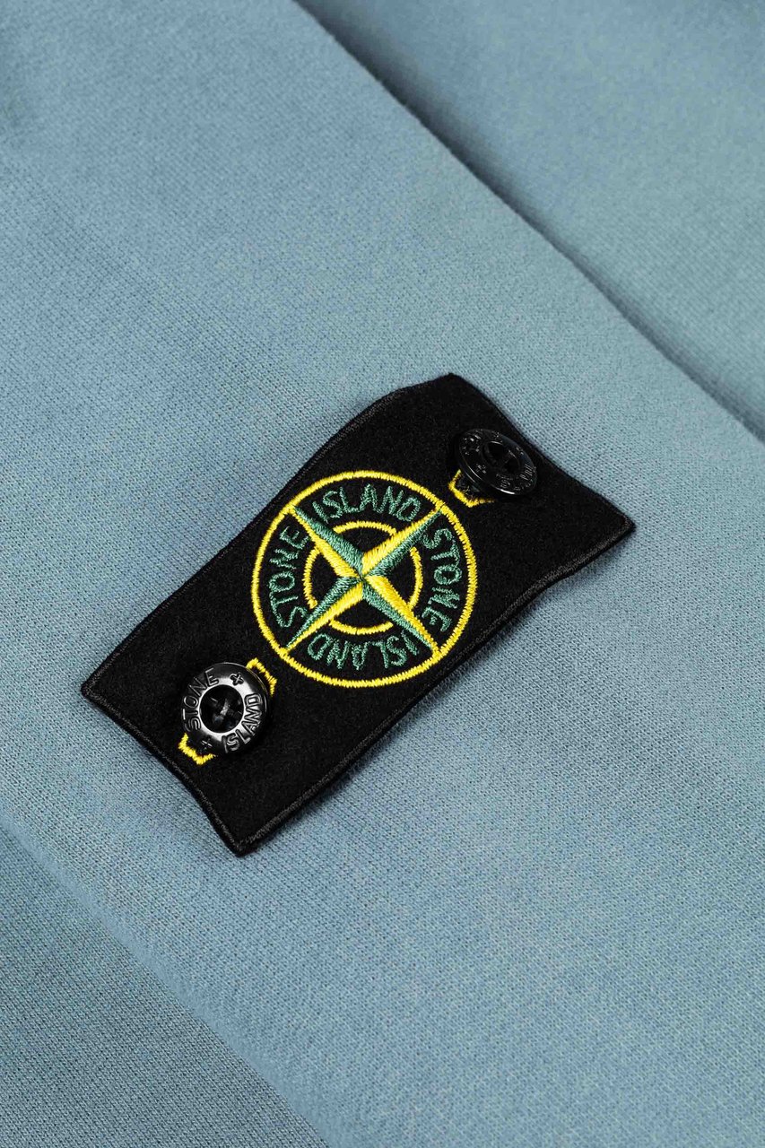 Stone Island Junior Hoodie Sweater Blauw