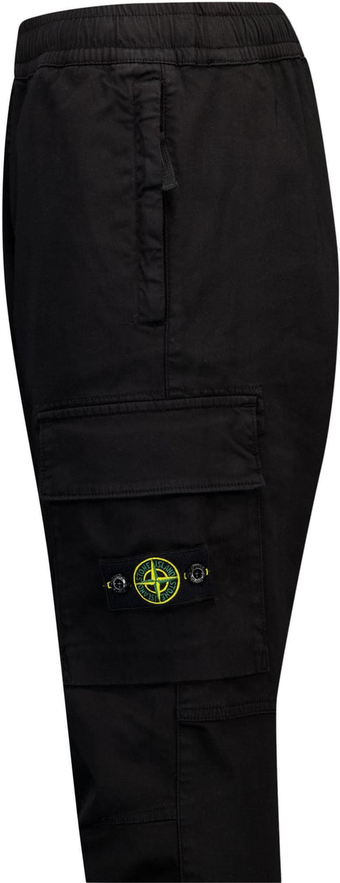 Stone Island Junior Stone Island Kinder Jongens Broek In Zwart Zwart