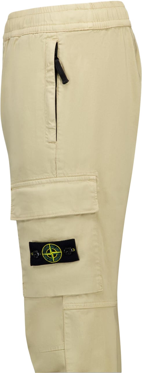 Stone Island Junior Stone Island Kinder Jongens Broek In Beige Beige