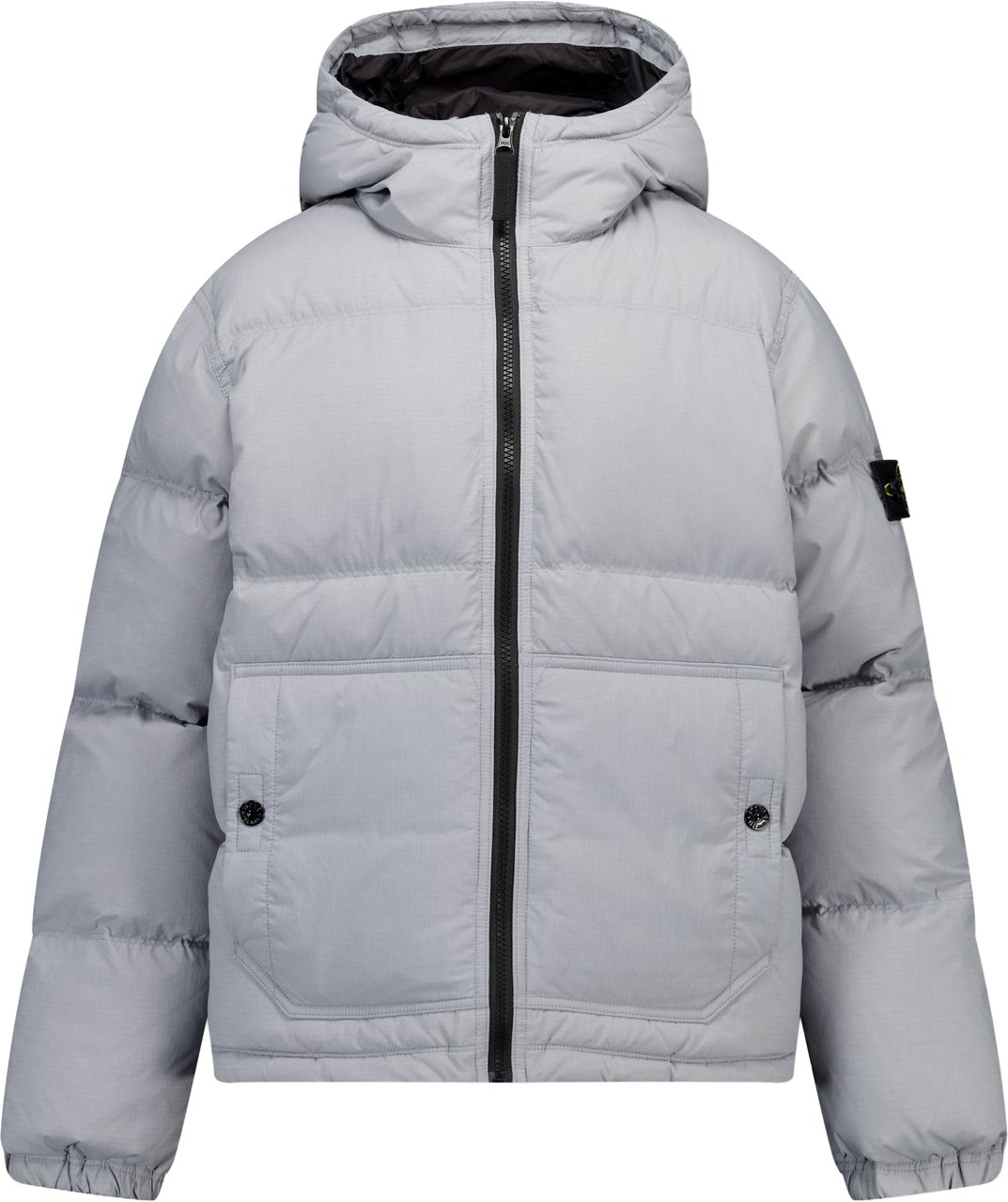 Stone Island Junior Stone Island Kinder Jongens Winterjas In Licht Grijs Grijs