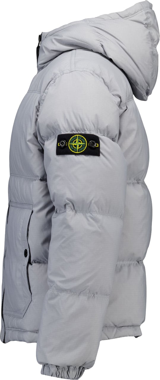 Stone Island Junior Stone Island Kinder Jongens Winterjas In Licht Grijs Grijs