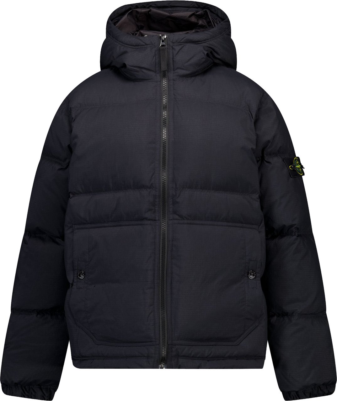 Stone Island Junior Stone Island Kinder Jongens Winterjas In Zwart Zwart