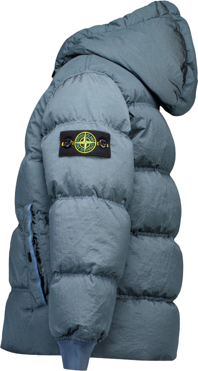 Stone Island Junior Stone Island Kinder Jongens Winterjas In Blauw Blauw