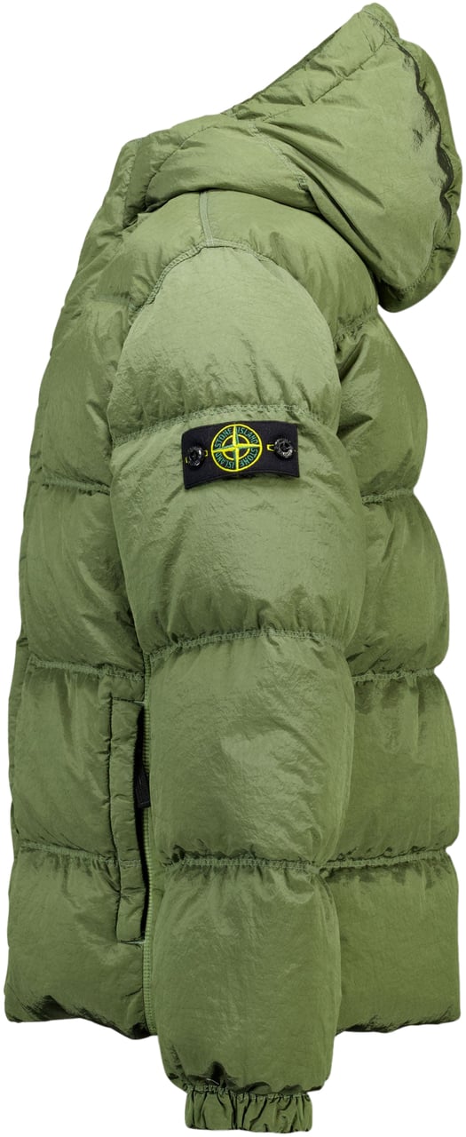 Stone Island Junior Stone Island Kinder Jongens Winterjas In Donker Groen Groen