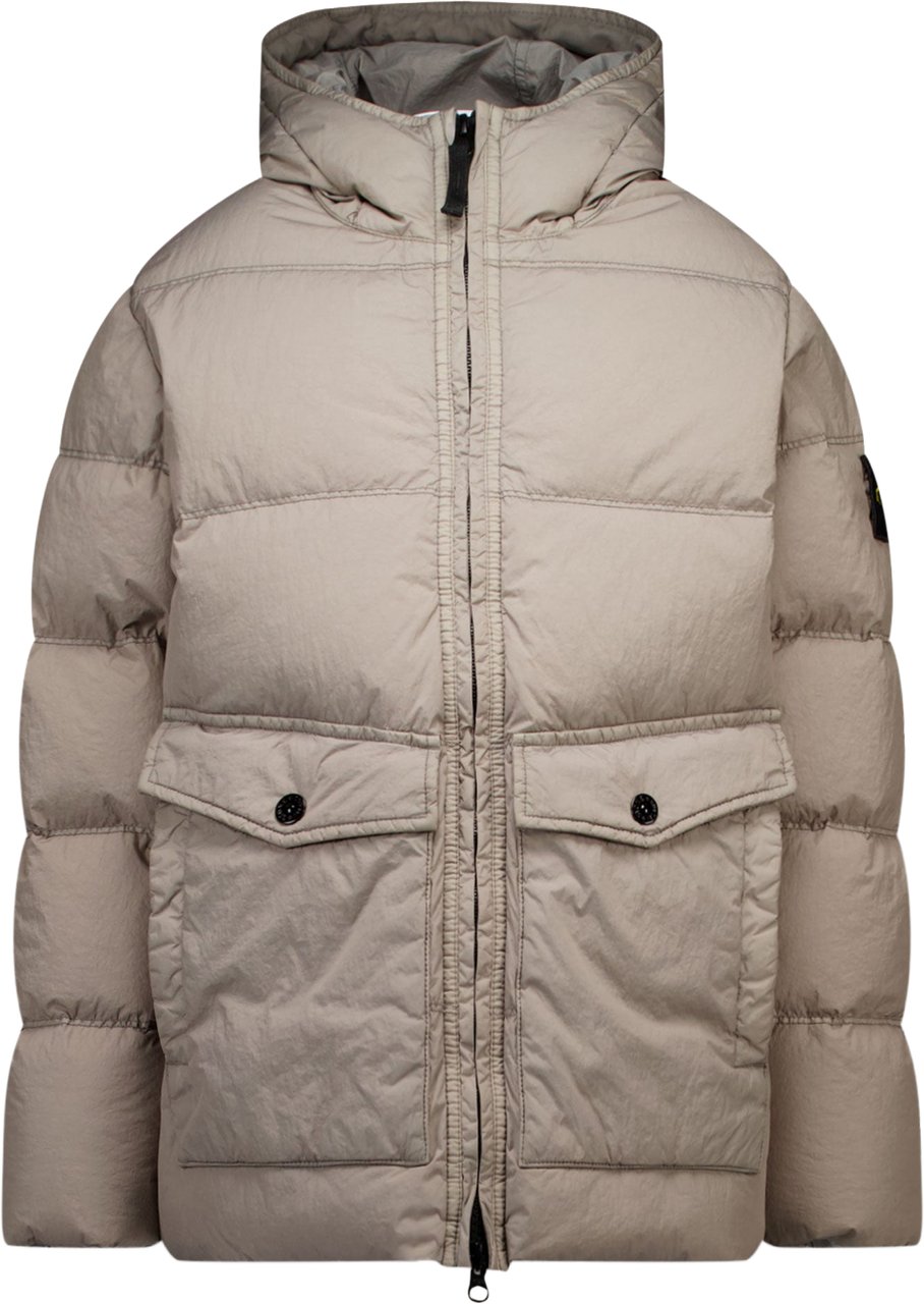 Stone Island Junior Stone Island Kinder Jongens Winterjas In Grijs Grijs