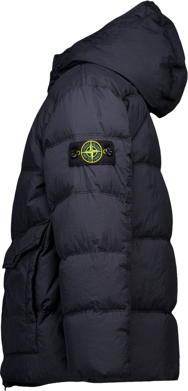 Stone Island Junior Stone Island Kinder Jongens Winterjas In Navy Blauw