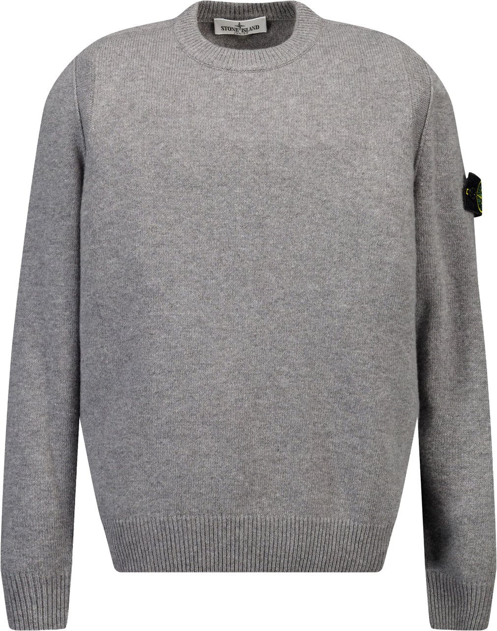 Stone Island Junior Stone Island Kinder Jongens Trui In Antraciet Zwart