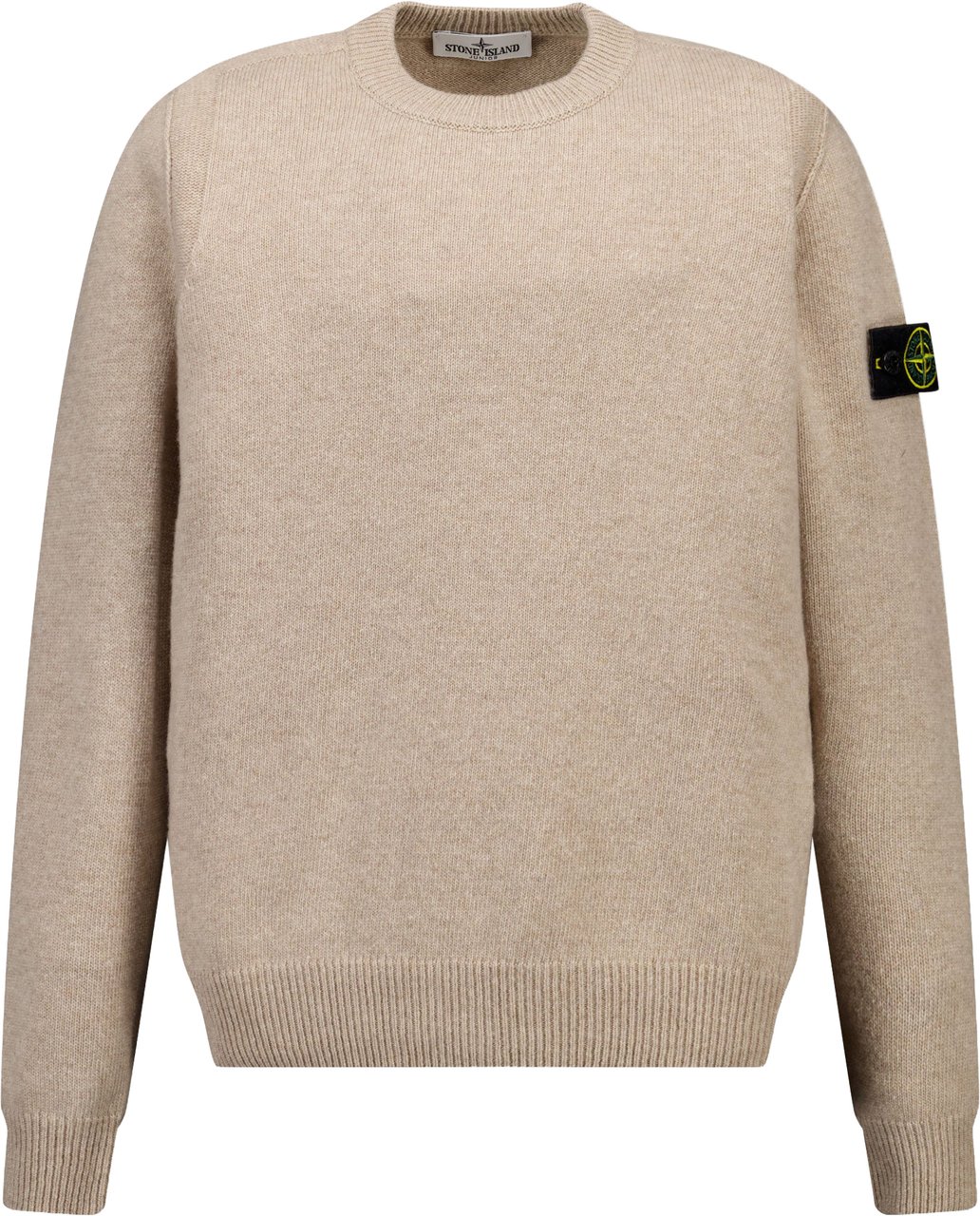 Stone Island Junior Stone Island Kinder Jongens Trui In Zand Taupe