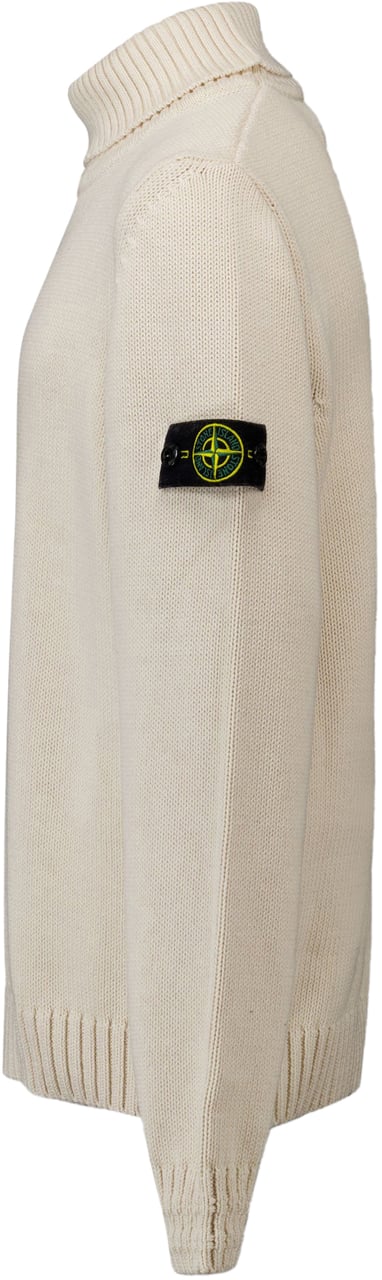 Stone Island Junior Stone Island Kinder Jongens Trui In Off White Wit