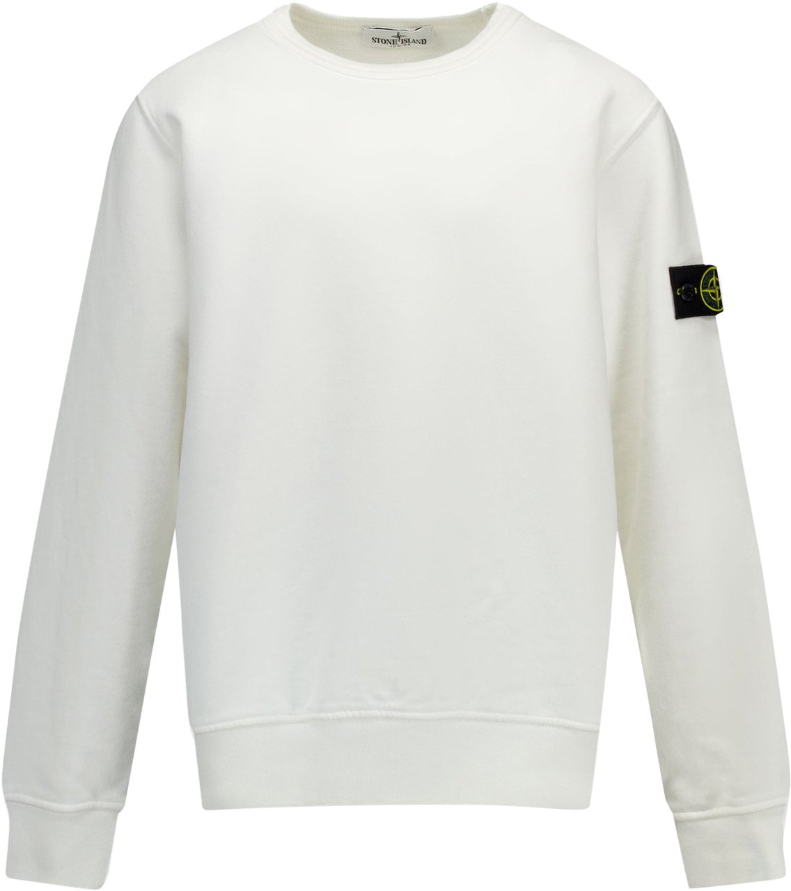 Stone Island Junior Stone Island Kinder Jongens Trui In Off White Wit