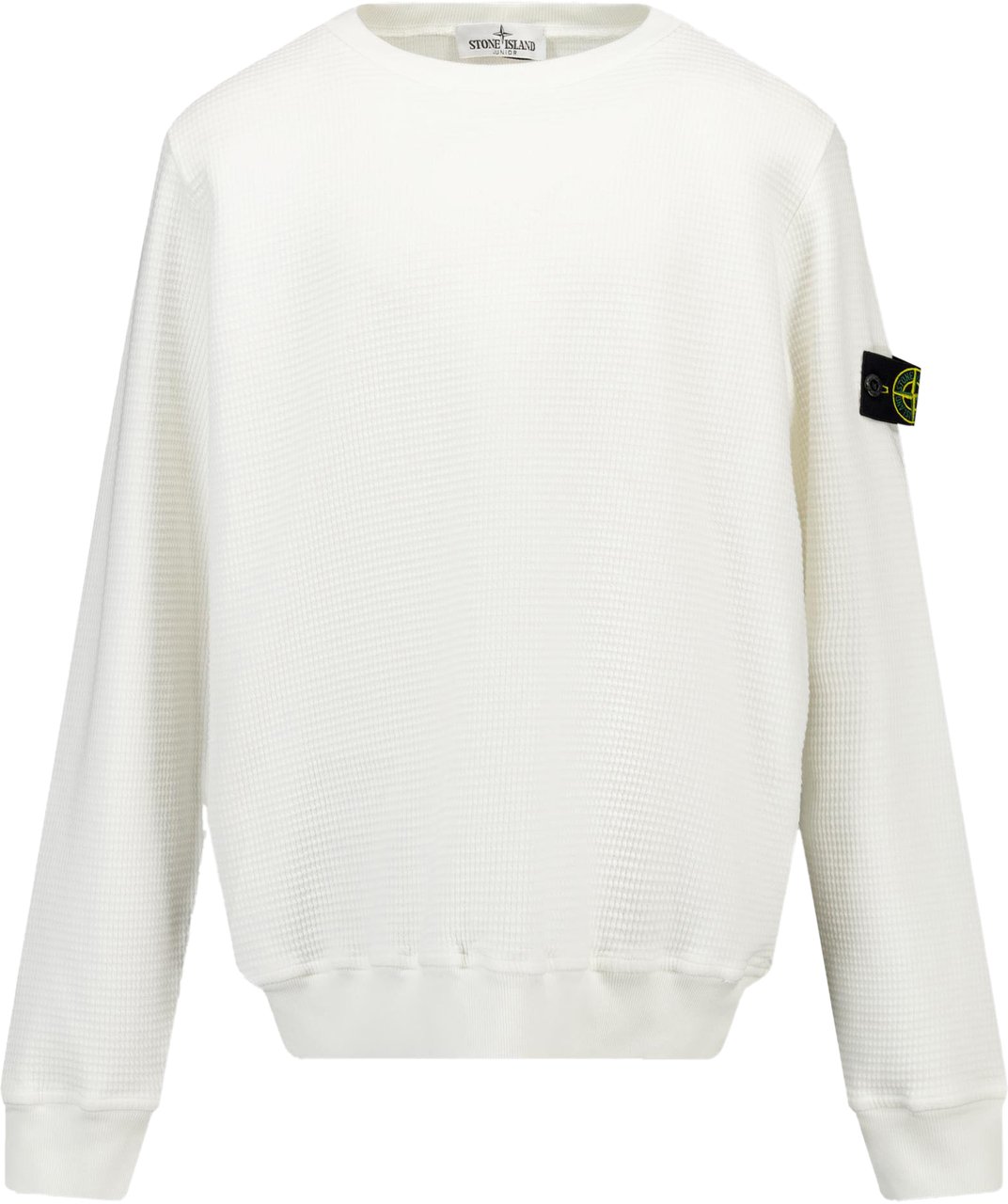 Stone Island Junior Stone Island Kinder Jongens Trui In Wit Wit