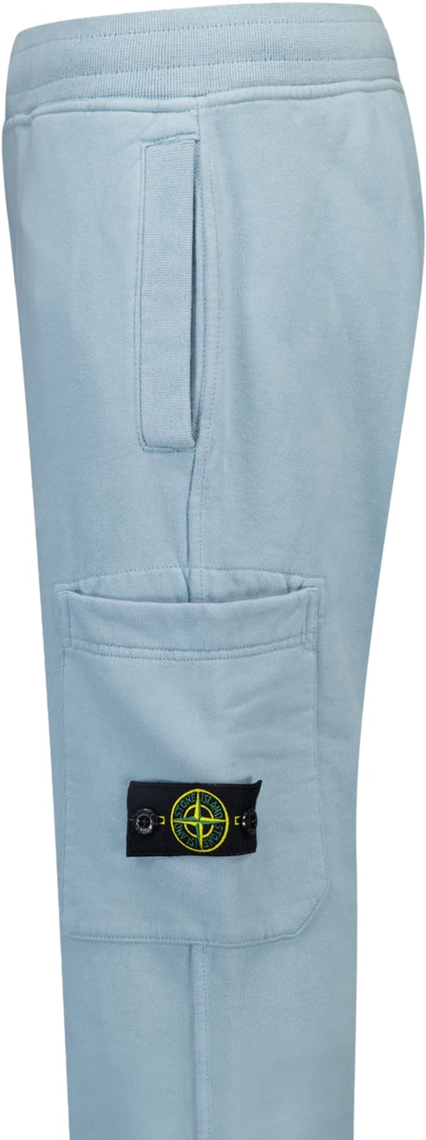 Stone Island Junior Stone Island Kinder Jongens Broek In Licht Blauw Blauw