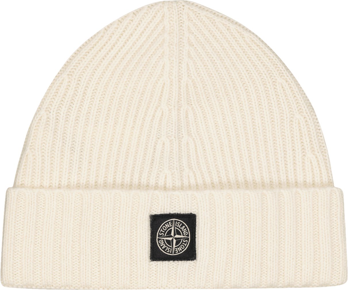 Stone Island Junior Stone Island Kinder Jongens Muts Off White Wit