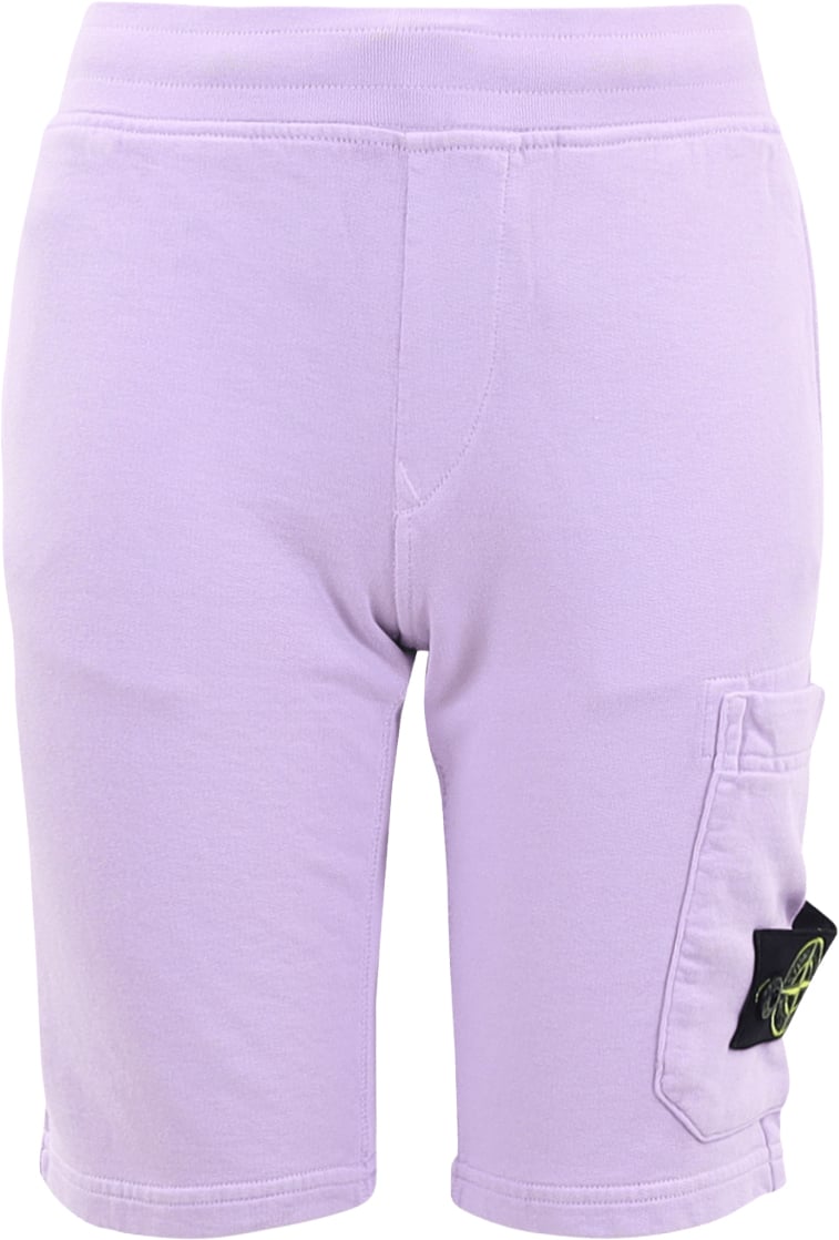 Stone Island Junior Kids Fleece Shorts Roze