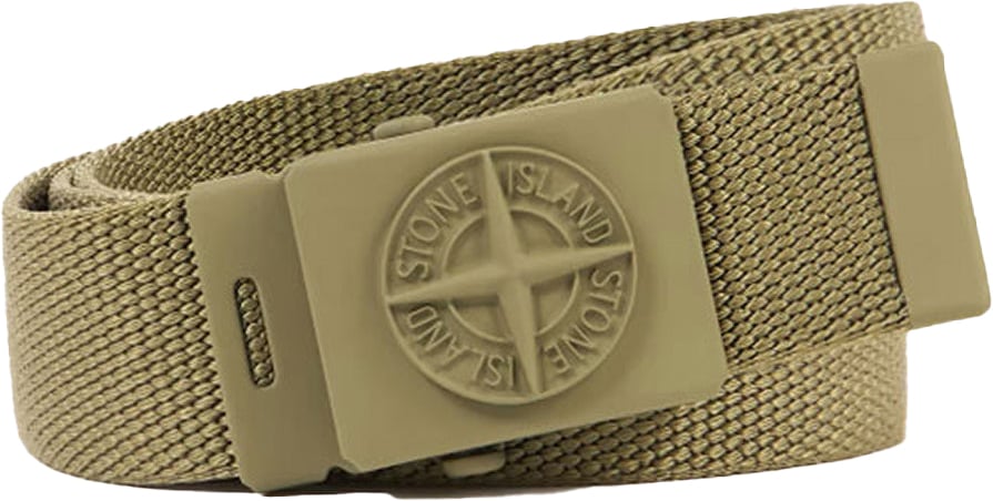 Stone Island Junior Stone Island Kinder Jongens Riem Army Groen
