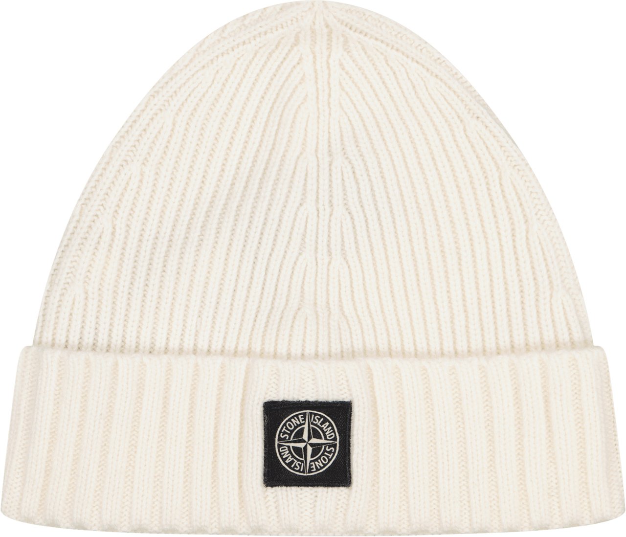 Stone Island Junior Stone Island Kinder Jongens Muts Off White Wit