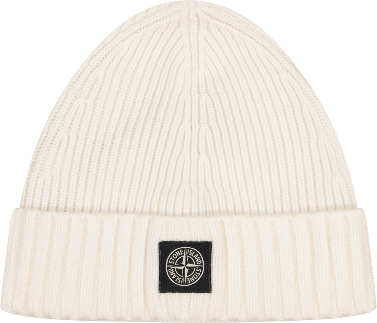 Stone Island Junior Stone Island Kinder Jongens Muts Off White Wit