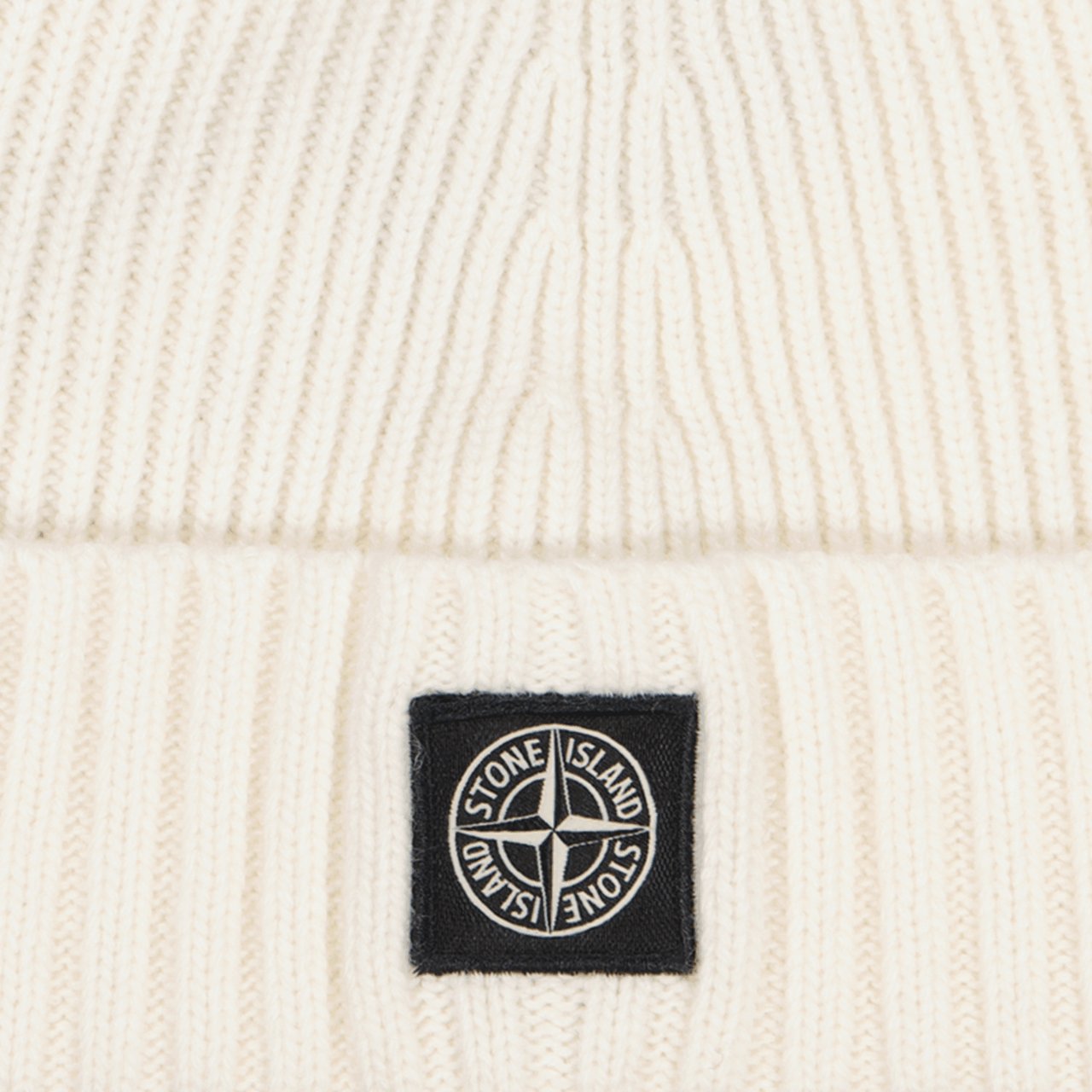 Stone Island Junior Stone Island Kinder Jongens Muts Off White Wit