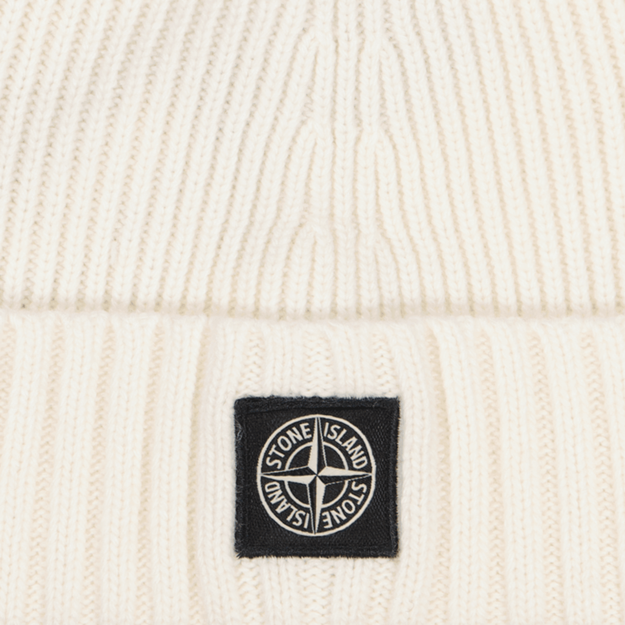 Stone Island Junior Stone Island Kinder Jongens Muts Off White Wit